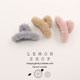 Autumn and winter new furry small size hair clip hair clip girl shark clip back head clip hair clip temperament headwear for women