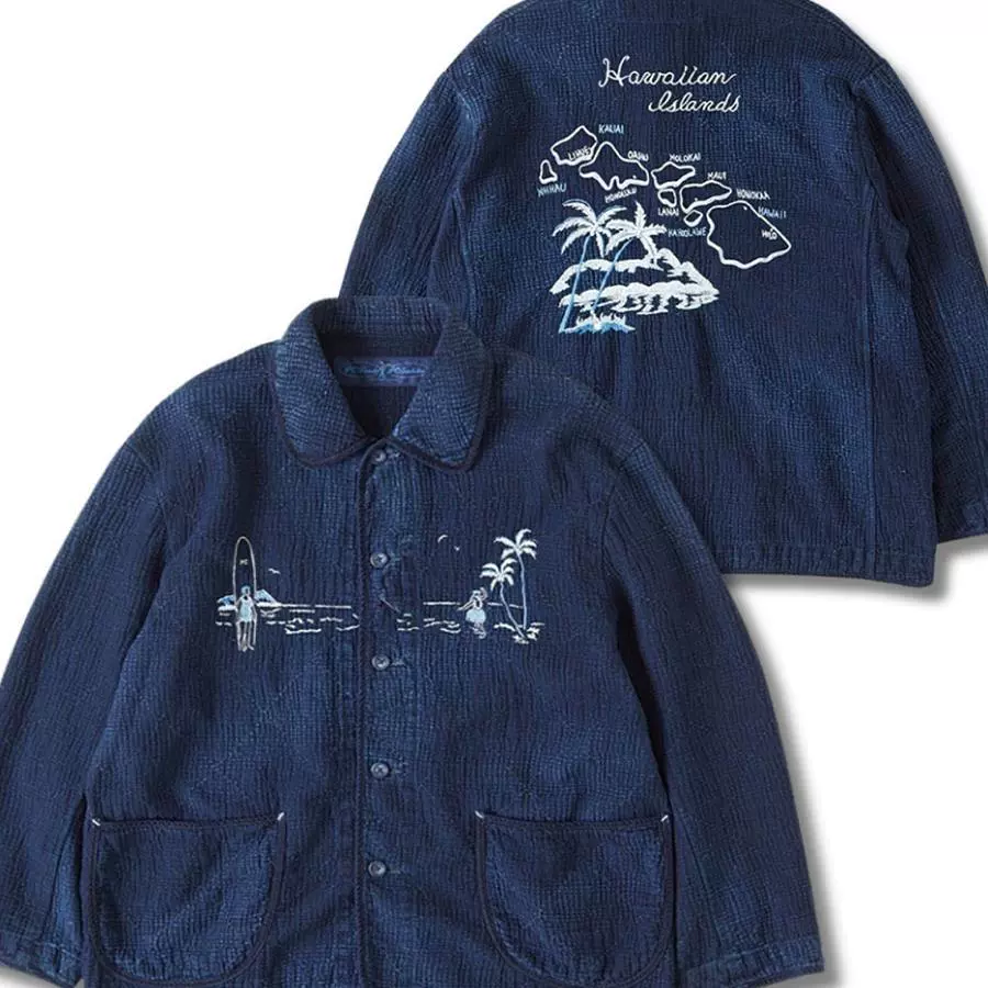 23SS SUVIN GOLD GAUZE CHINESE JACKET