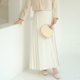 New autumn and winter women's Chinese dress, slim white skirt, new Chinese style, versatile plus pleated gauze skirt, half-body long skirt