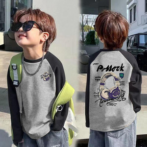 
Boys' t-shirt long sleeve 2025 new boys' inner cartoon T-shirt children's autumn pure cotton bottoming shirt spring and autumn styles