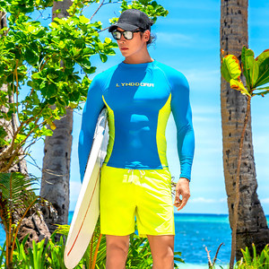 
Jellyfish suit men's snorkeling suit sun protection large size men's swimsuit suit quick-drying surfing long sleeve trousers drifting