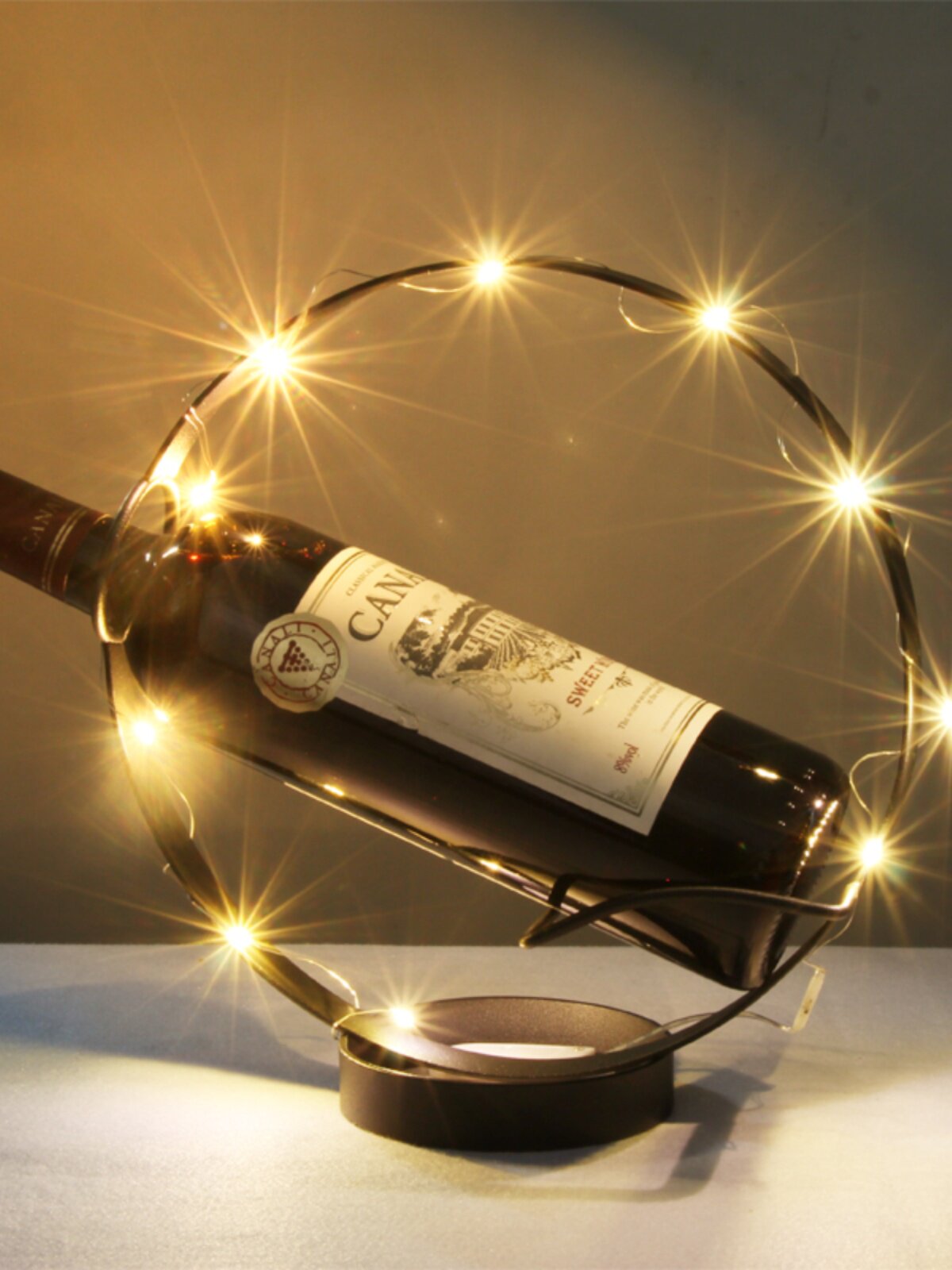 Wine Rack Round Round Iron Wine Rack - European Style Bottle Holder