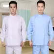 Đồng phục y tá bé trai, vest xẻ tay ngắn, áo khoác ngắn mỏng màu trắng, đồng phục nha khoa miệng dài tay Quần áo bác sĩ, y tá