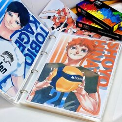 Loose-Leaf Japanese Version A4 File Folder Storage Book Anime Japanese Comic Merchandise Folder Collection Folder Laminated A4 Storage Book