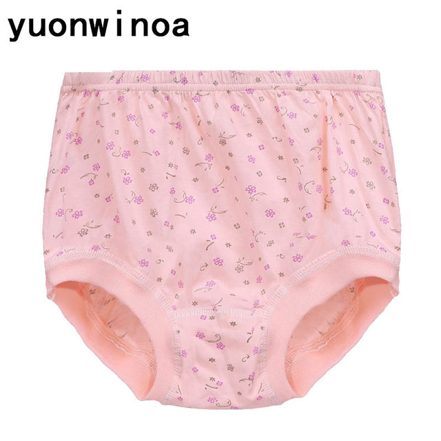 Grandma's Underwear for 70-80 Year Old Women, Pure Cotton, Middle-Aged and Elderly Women's Underwear, High-Waisted, All-Cotton, Loose-Fitting for Mothers