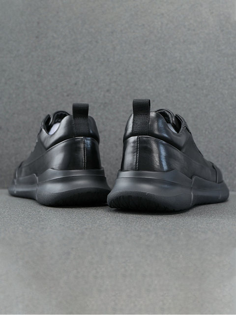 Men's shoes, men's trendy shoes, Korean version, trendy British, versatile, soft sole, non tied casual leather shoes