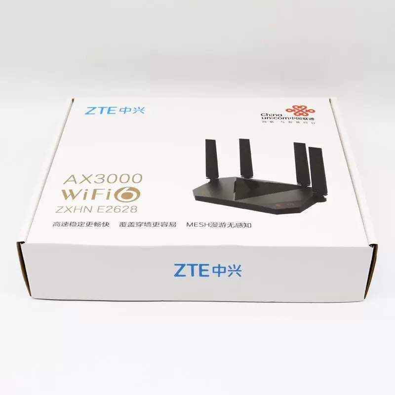 中兴ZTE路由器E2628联通定制版路由器穿墙王wifi6组网家用办公联-Taobao