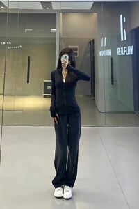 
[God pants! I don't want to take them off for a moment] Softstrome Spring and Summer Women's Sports and Casual Middle and High Waist Wide Leg Pants