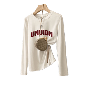 
Pure cotton inner bottoming shirt for women 2026 new autumn and winter plus velvet long-sleeved T-shirt cool high-end top