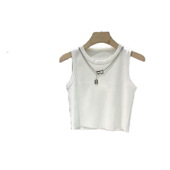 White suspender vest for women's inner wear 2025 new style