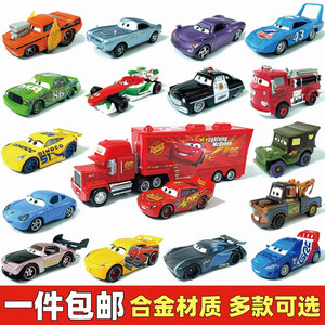 
Cars Lightning McQueen Alloy Toy Die Car King Roadmaster Cool Sister Black Storm Children's Toy