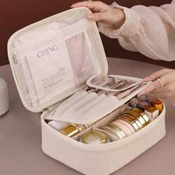 Toiletry Bag, Cosmetic Bag, Women's Large-Capacity Portable 2026 New Model, Light Luxury High-End Internet Celebrity Travel Cosmetics Storage Bag