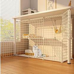Cat Cage for Home Use, Indoor Integrated Cat House with Extra Large Free Space, Cat Cabinet for Small Apartments, Cat Villa Cage for Kittens