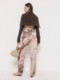 Free door WINGFREE spring and summer fashionable retro elegant gentlemanly design printed slim suit trousers women