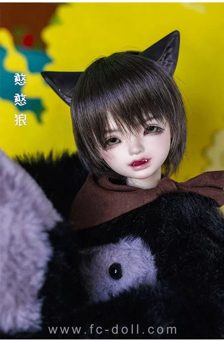 CEILDoLL】FC娃社幻城人形bjd四分男娃Jun君笑憨憨狼-Taobao