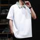 
OBCY fashionable youth men's wear A antibacterial summer casual short-sleeved T-shirt color-blocked lapel POLO shirt P commuting style