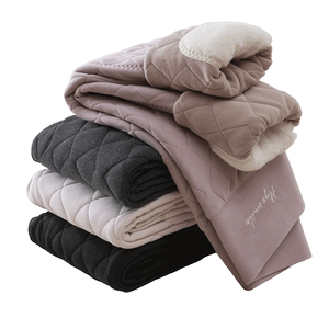 Wool warm pants women wear winter plus velvet thickened high waist -knee leggings northeast surrounding large size cotton pants
