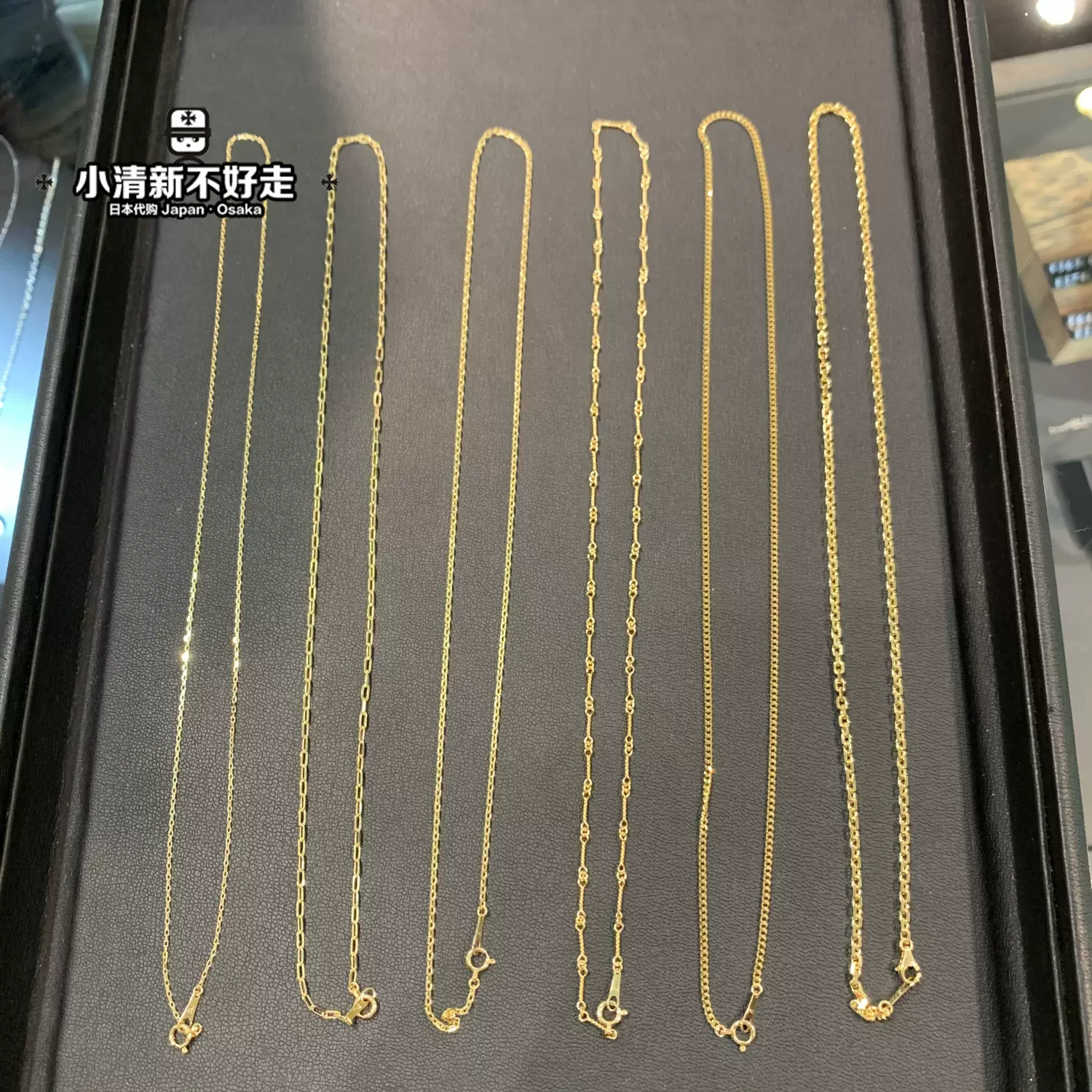 日本代购Eyefunny 18K黄金白金经典纯项链链子