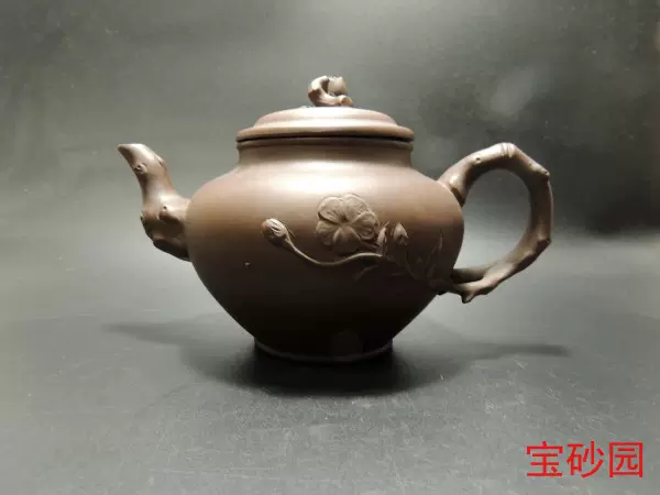 高品質セールZS349 古陶瓷器 紫砂壷 清時代の陶芸家 史継長 「四方隠角提梁壺」 段泥 急須 茶道具 在銘 唐物 中国宜興 古美術 古陶芸 清