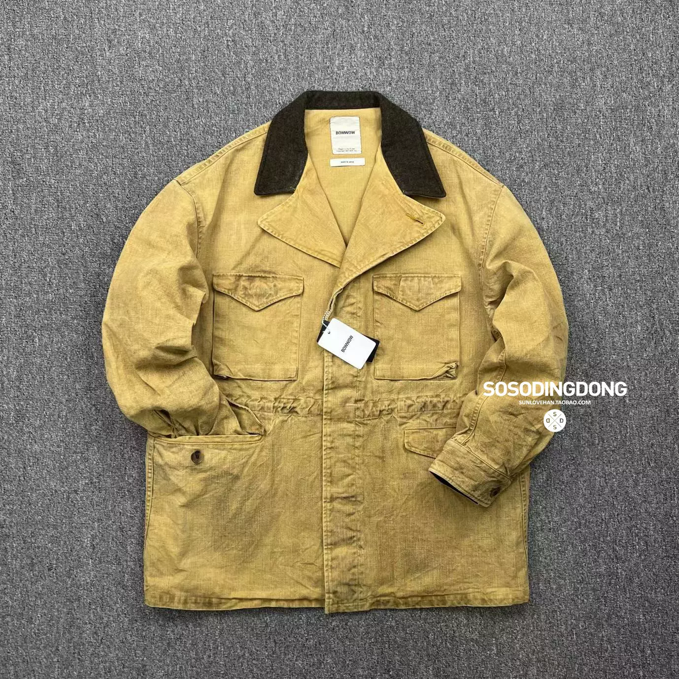 ジャケット・アウター BOWWOW TIN CLOTH FIELD JACKET BOWWOW TIN CLOTH FIELD JACKET