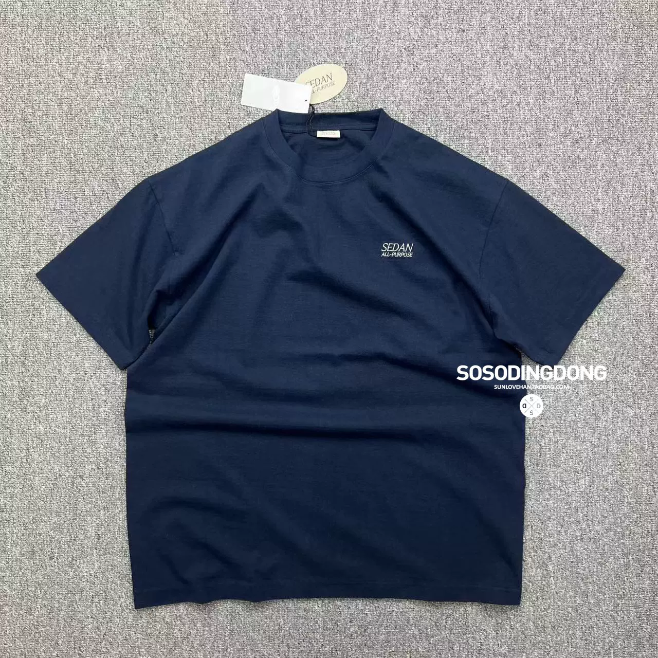 现货SEDAN ALL-PURPOSE OG LOGO S/S 空气棉休闲短袖T恤23ss-Taobao