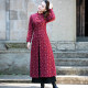 款 冬 Winter thickened New Year's festive cotton cotton coat Mom style jacket cotton coat ethnic style women's winter
