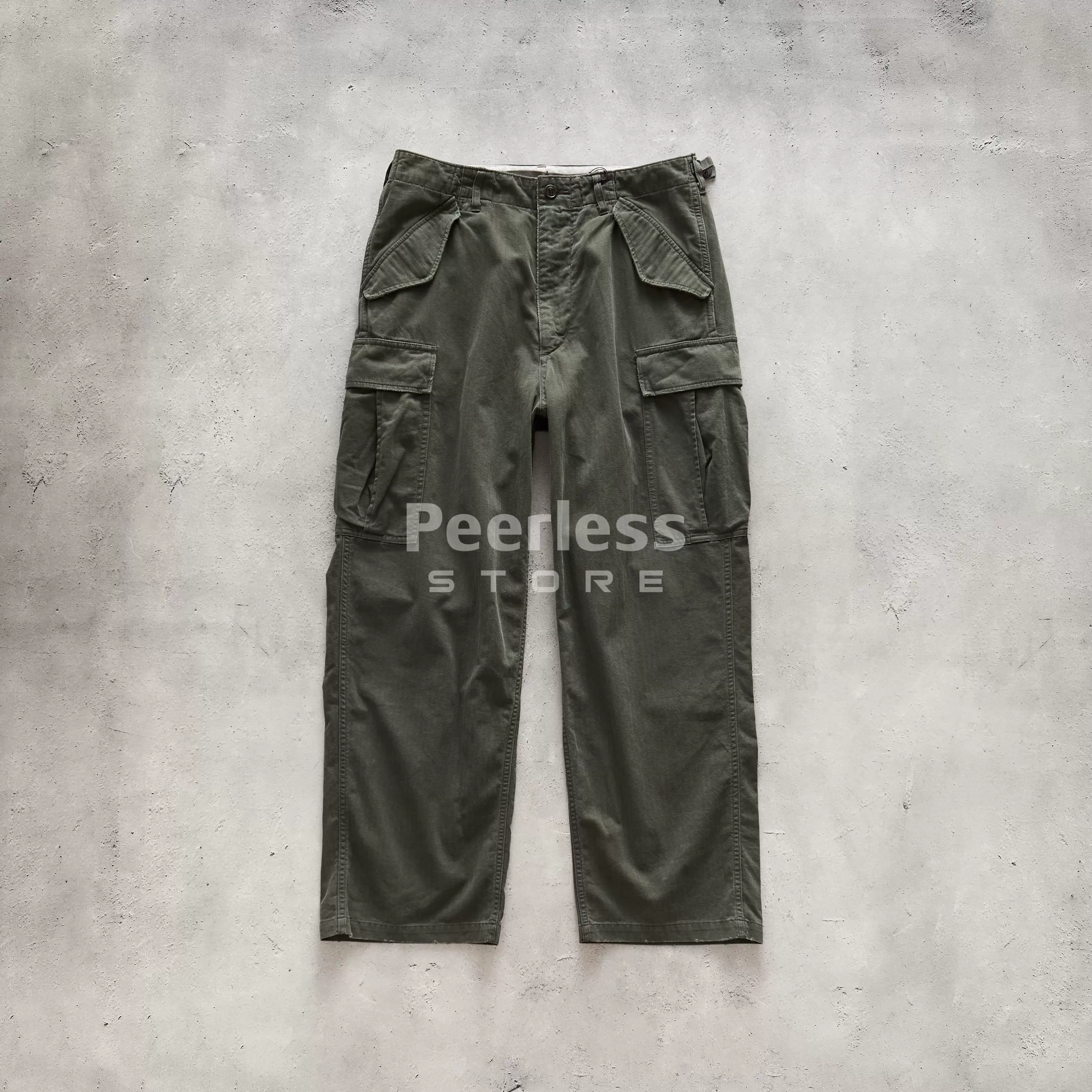 现货A.PRESSE VINTAGE CINCH BUCKLE EURO WORK 工装休闲裤25aw