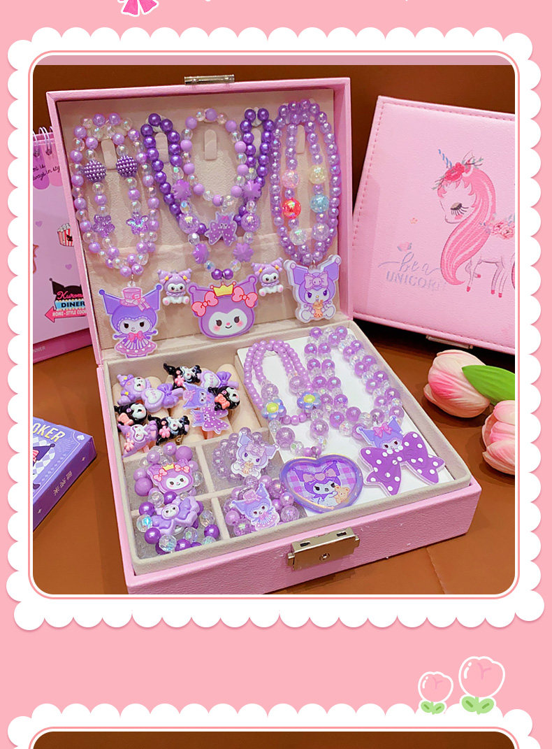 レア　クロミ　アクセサリーギフトセット クロミ ネックレス ブレスレット リング イヤークリップ ギフトセット