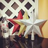 Christmas decorations star christmas tree pendant hanging star hotel shopping mall window decoration red gold star five-pointed star