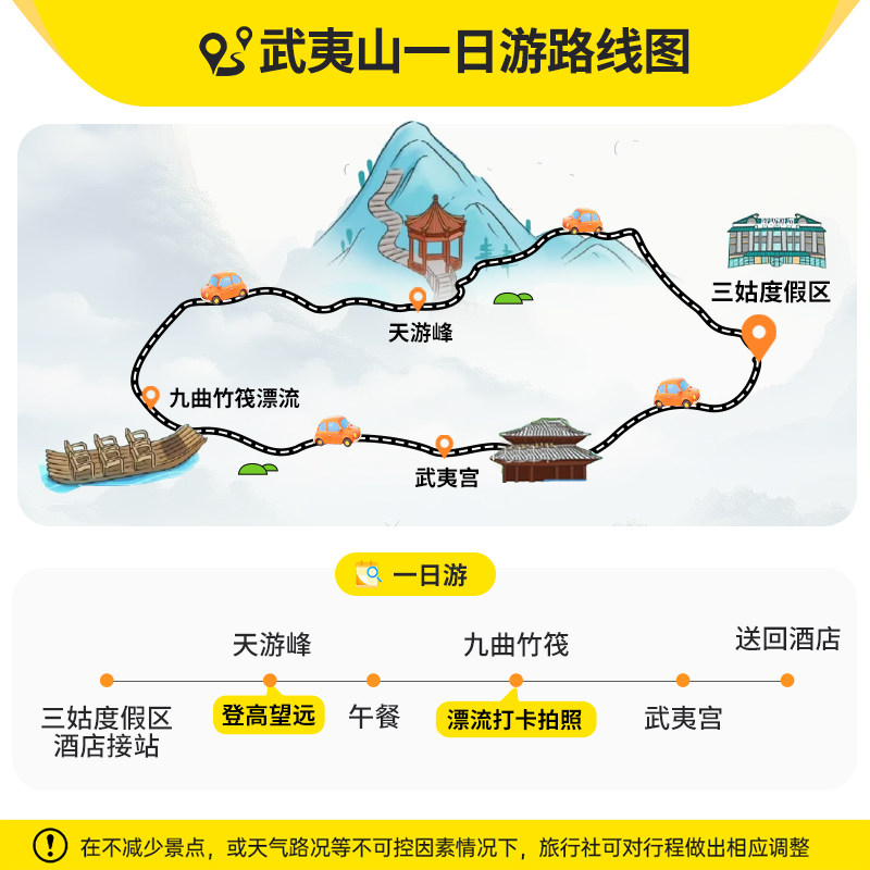 【夜游武夷山】南平武夷山一日游九曲溪竹筏漂流印象大红袍演出