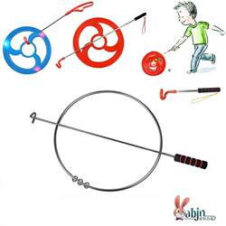 38Cm50Cm Kindergarten Iron Hoop Rolling Toy for Students, Parent-Child Nostalgic Toy, Iron Hoop for Adults, Sports and Fitness