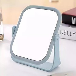 Desktop Mirror, Household Handheld Makeup Mirror, Large Double-Sided Makeup Mirror, Dormitory Tabletop Dressing Mirror, Student Princess Mirror