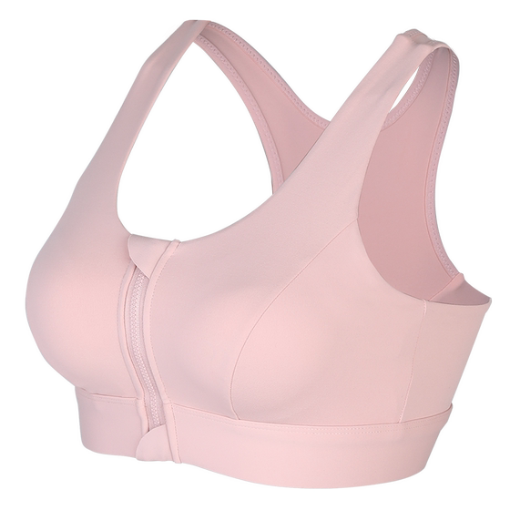 dcw integrated front zipper sports underwear for women anti-vibration high-intensity running fitness clothing bra yoga vest bra
