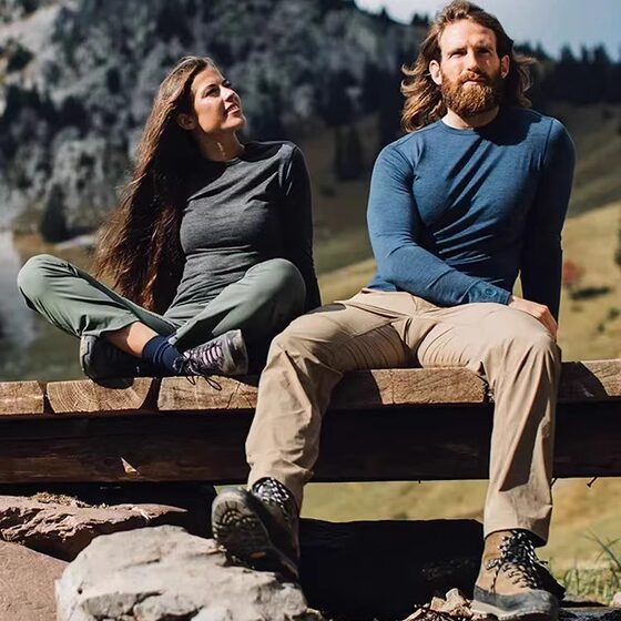 
100% Merino wool quick-drying clothes for men's merino long-sleeved T-shirt antibacterial deodorizing base shirt moisture absorption and sweating