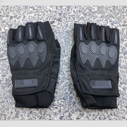 New Style Half-Finger Inner Gloves, Black Standard Training Outdoor Cycling and Rock Climbing Non-Slip Tactical Gloves