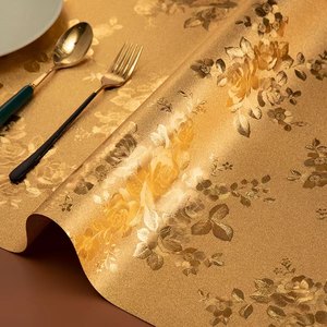 
Opacity dining table fabric PVC soft glass coffee table cushion crystal board dining table desk cushion square table simple modern rice
