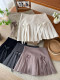 American retro sweet bow pleated suit short skirt Female spring and summer college