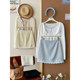 Korean chic lace lace wash cotton short skirt for women summer sweet Japanese and Korean miu hip A-line versatile skirt