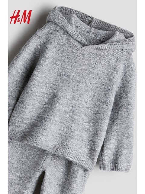 HM Children's Clothing Baby Boy Set 2-Piece Spring Knitted Hoodie ...