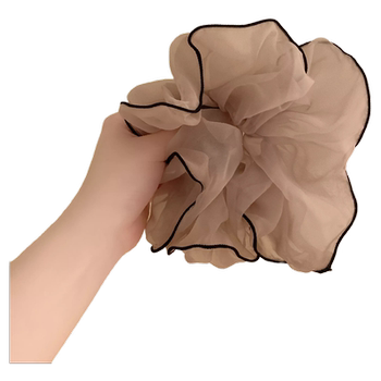 High-end chiffon mesh large intestine hair ring