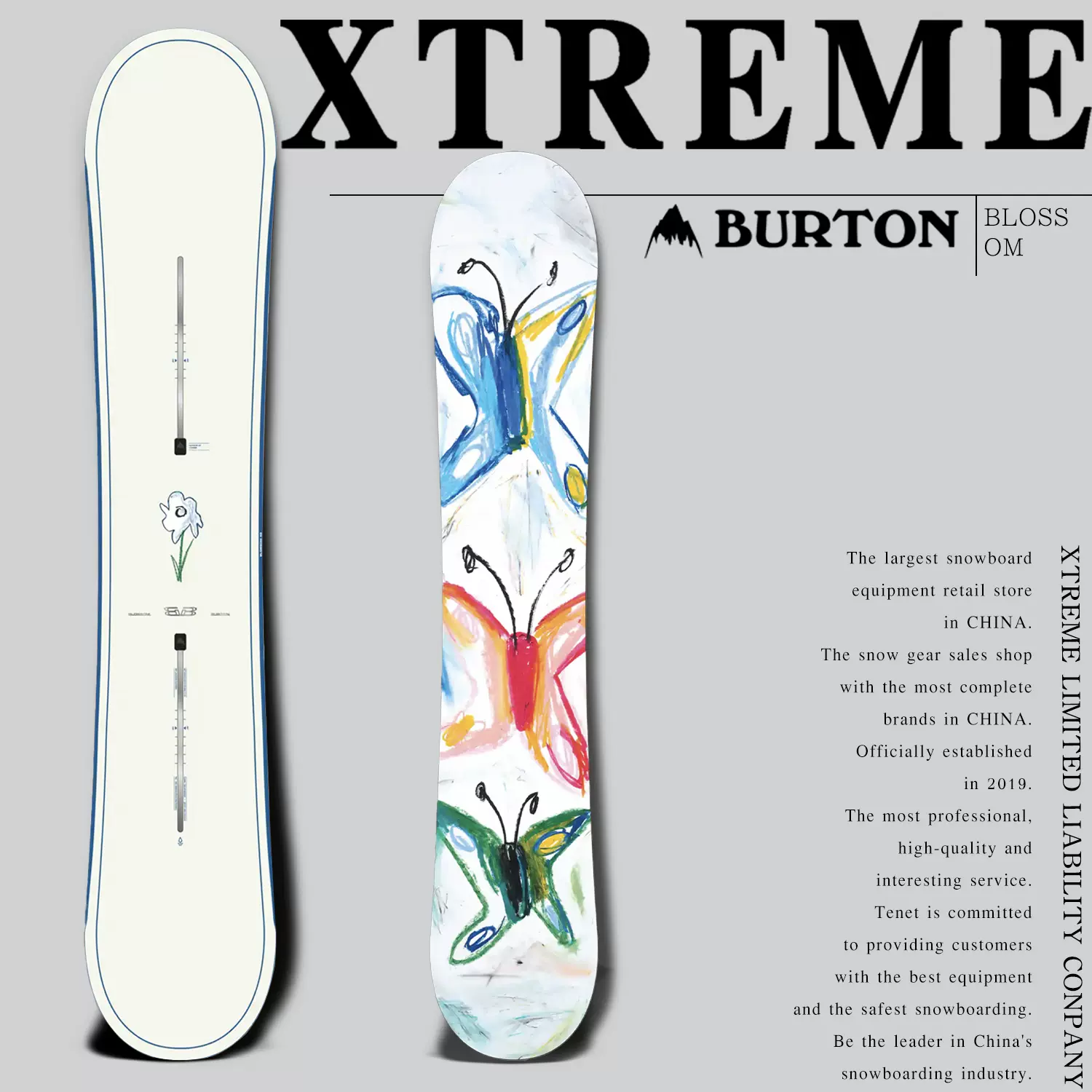 Burton单板滑雪板23新款现货Burton Process大熊猫雪板男女款-Taobao