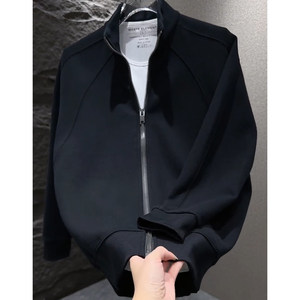
Spring new trendy and handsome men's cardigan sweatshirt casual jacket 2026 new style simple and versatile stand-up collar clothes