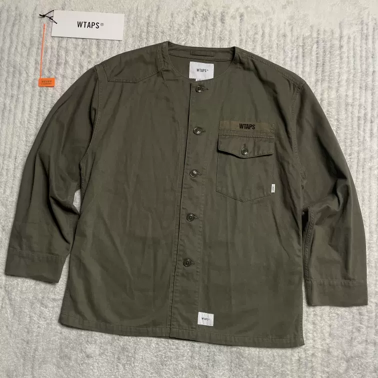 WTAPS SCOUT LS 19AW 無領單袋工裝長袖襯衫外套S碼靚成色-Taobao