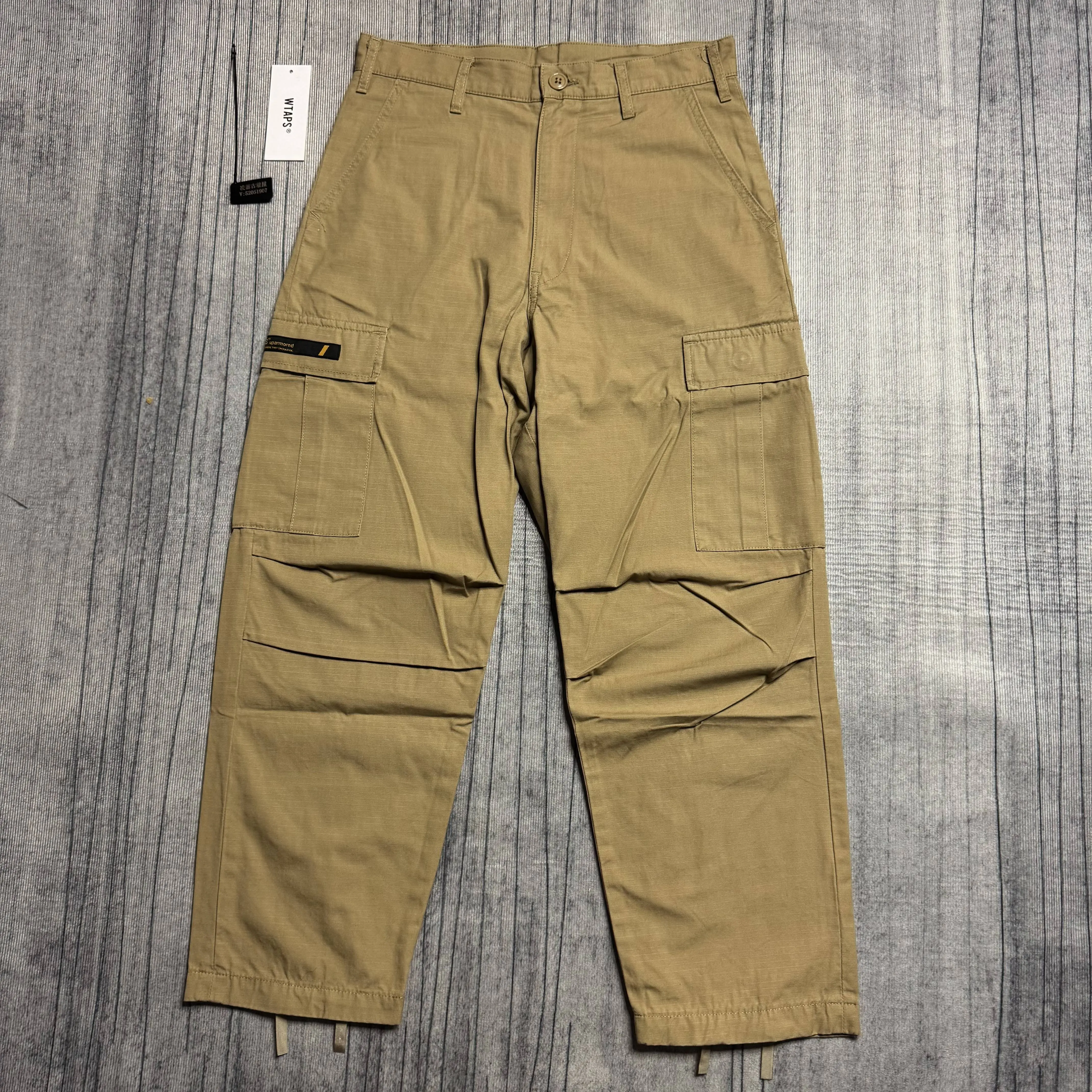 WTAPS JUNGLE STOCK 21SS 水洗格子布大兜工装休闲长裤1码近