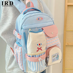 2025 New Japanese Style ins Cute and Versatile High-Appearance Value Multi-Pocket Backpack for Girls, Elementary School Students in Grades 3-6 School Bag