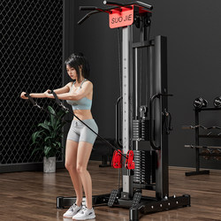High Pull-Down Trainer, Rowing Machine, Back Pull-Up Machine, Multifunctional All-In-One Small Bird Cage Rack, Home Fitness Equipment