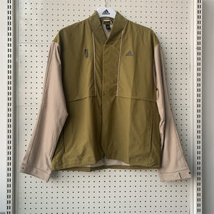 
Adidas Adidas men's martial arts fashion splicing windproof casual sports stand collar jacket H39339
