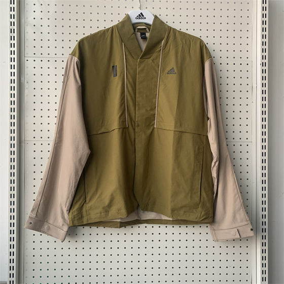 
Adidas Adidas men's martial arts fashion splicing windproof casual sports stand collar jacket H39339