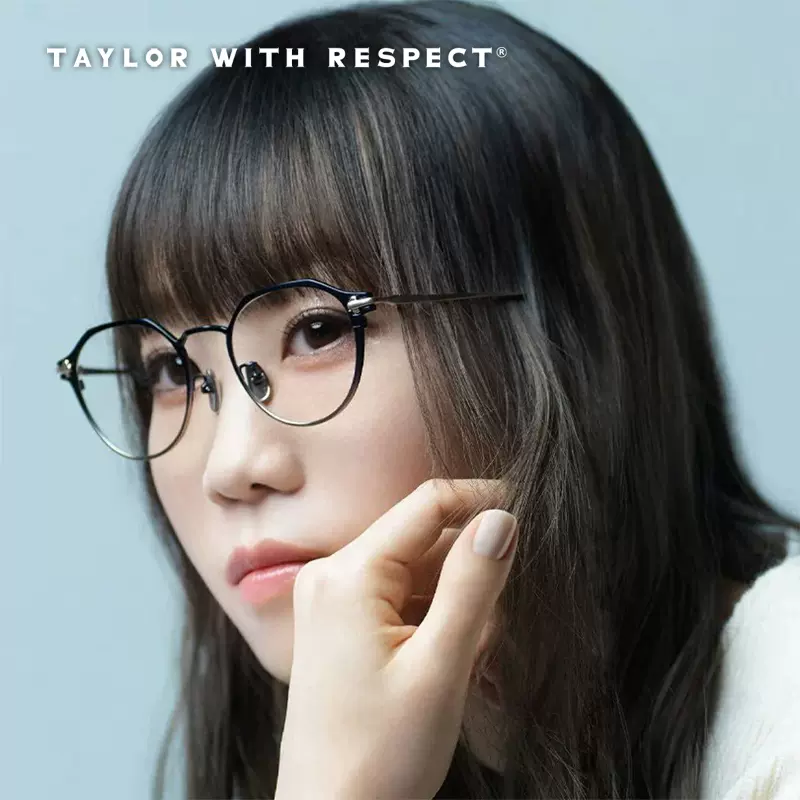 日本Taylor With Respect眼镜框AIMER同款纯钛超轻眼镜架Diadema-Taobao 