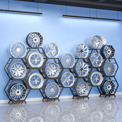 Car Wheel Display Rack 4S Shop Modification Parts Display Rack Wheel Rack Tire Display Rack Shelf Steel Wheel Display Cabinet